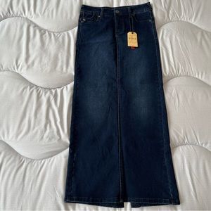 NWT long jeans skirt